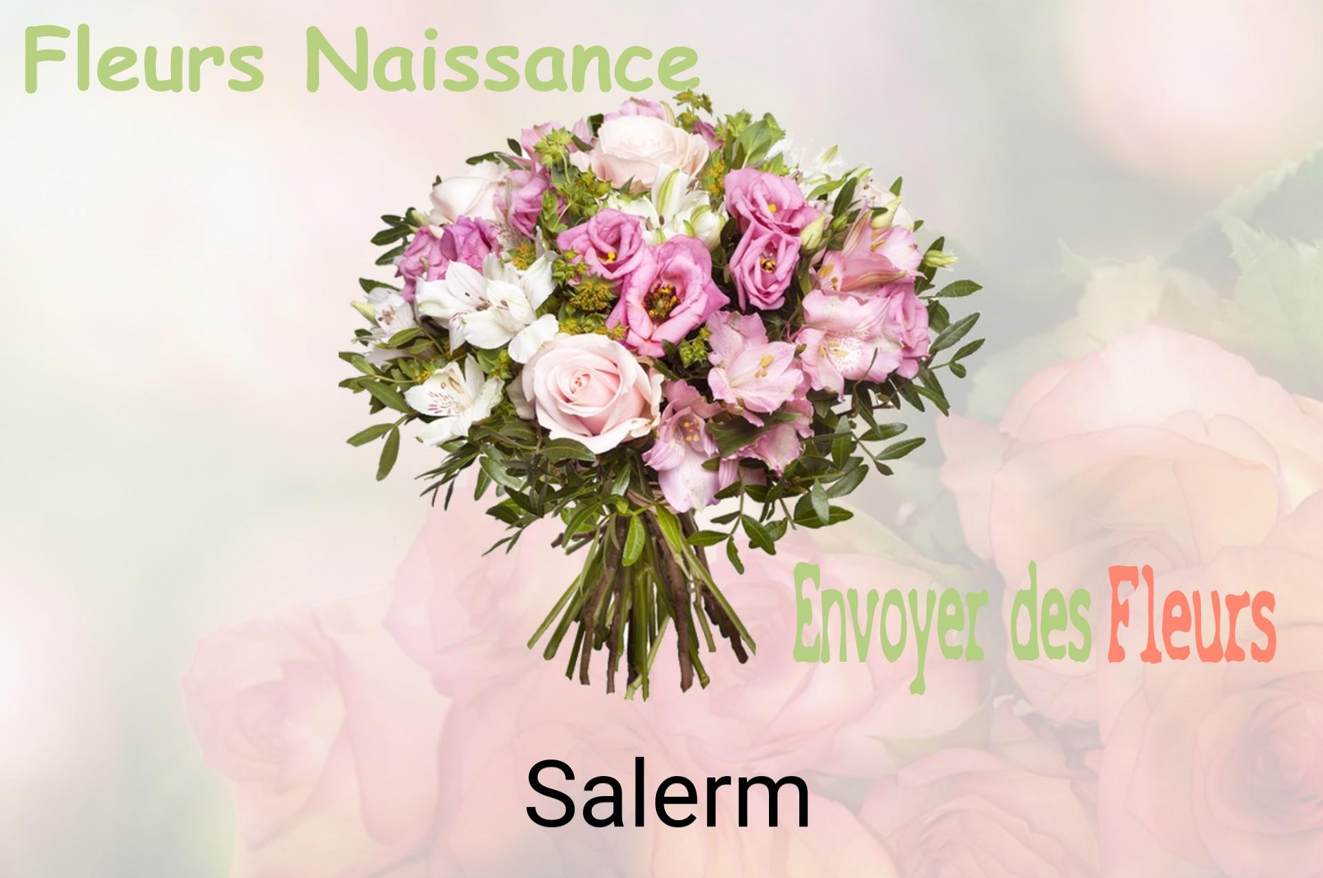 Bouquet de fleurs de naissance livré à Salerm